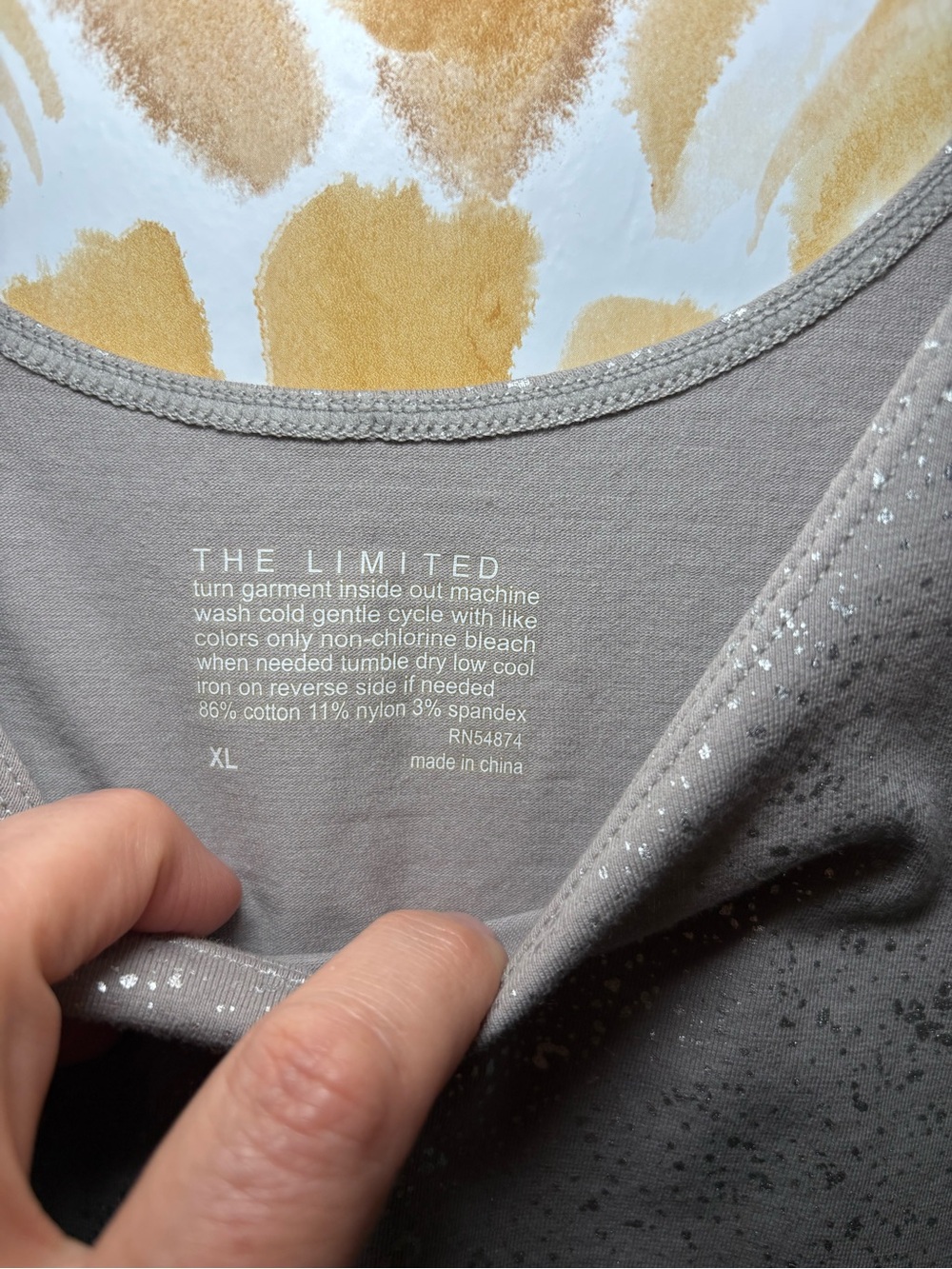 The Limited Silver Shimmer Tank Top | Y2K Metallic Party Layering Camisole - Picture 3 of 6